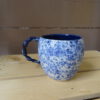 koffie kop blauw gespikkeld 7,5cm