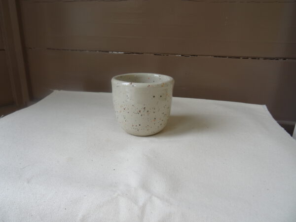 koffie kopje wit gespikkeld