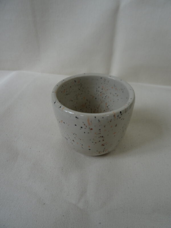 koffie kopje wit gespikkeld