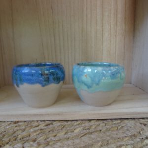 Koffie kopjes (set van 2) met druiprandje