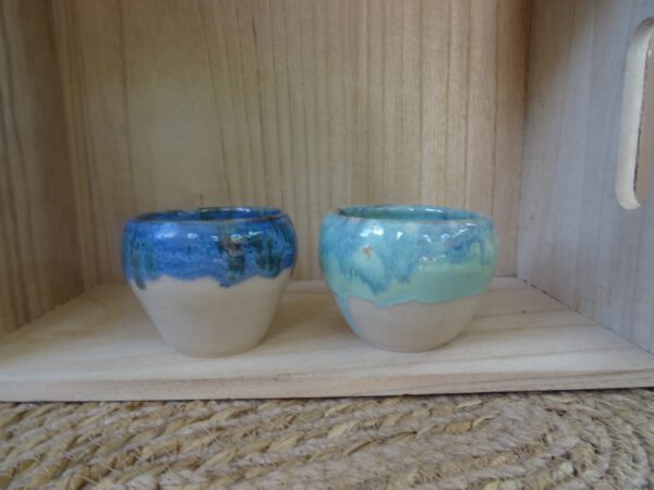 Koffie kopjes (set van 2) met druiprandje