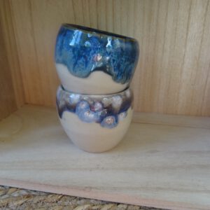 Koffie kopjes (set van 2) met druiprandje