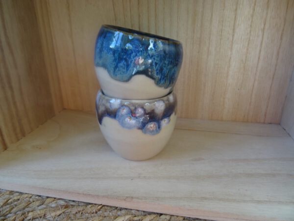 Koffie kopjes (set van 2) met druiprandje